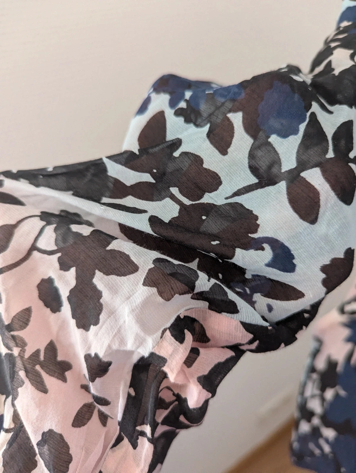 Blouse / Tunica met bloemen Diane von Furstenberg - Zijde en katoen - Maat 6 (S/M) – photo 8